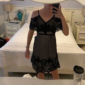 Kobi Halperin Helene Cold-Shoulder Cocktail Dress